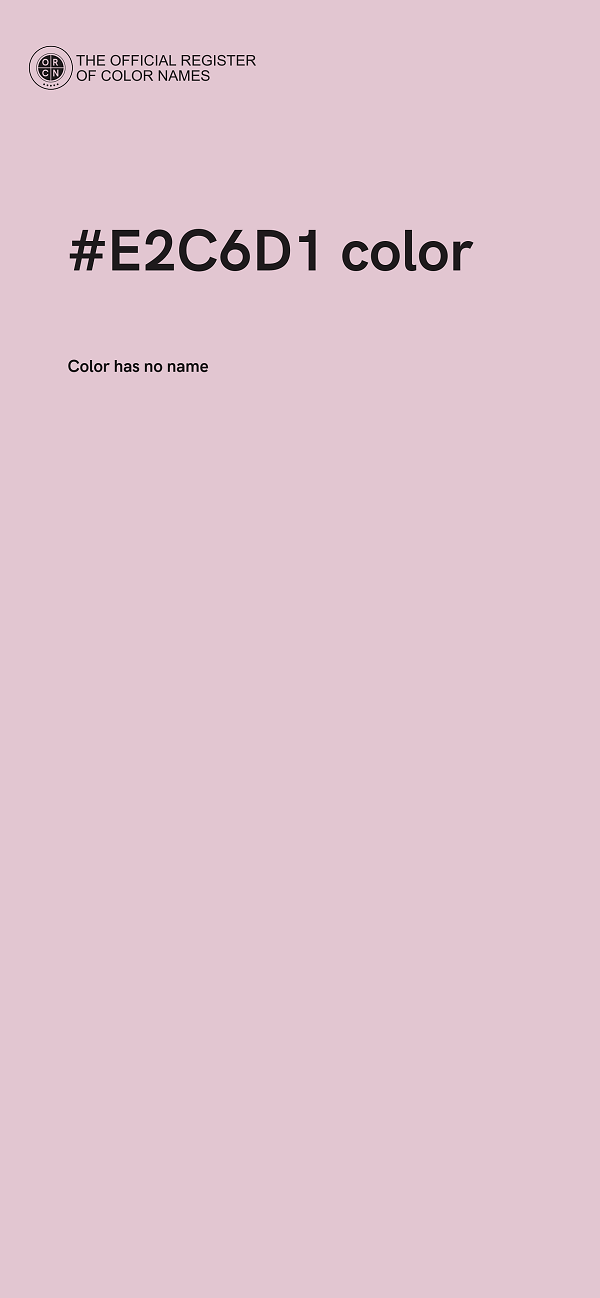 #E2C6D1 color image