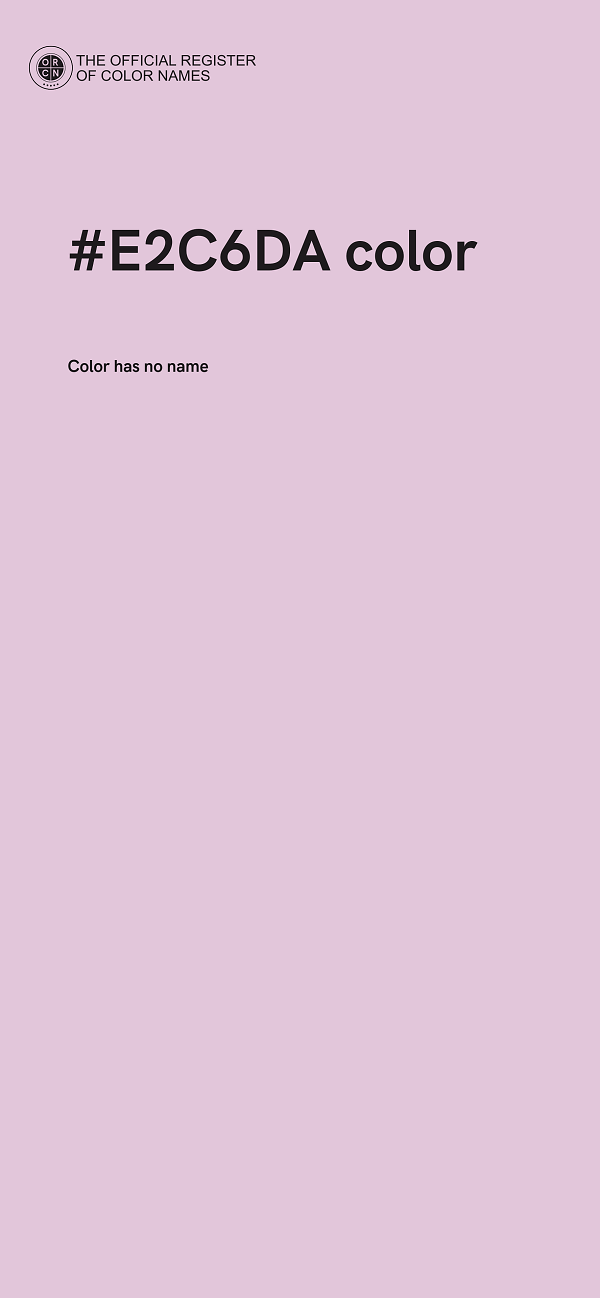 #E2C6DA color image
