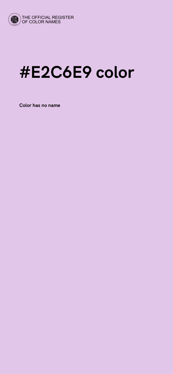 #E2C6E9 color image