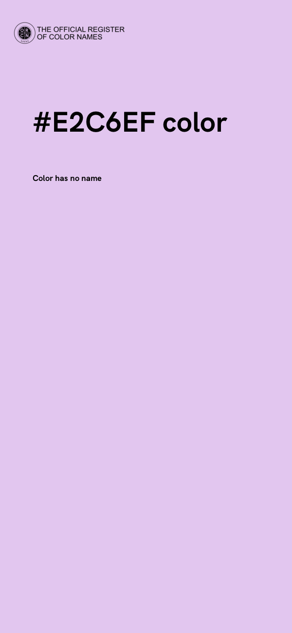 #E2C6EF color image