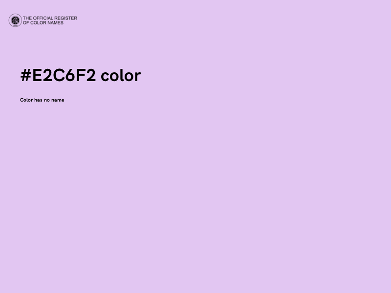 #E2C6F2 color image
