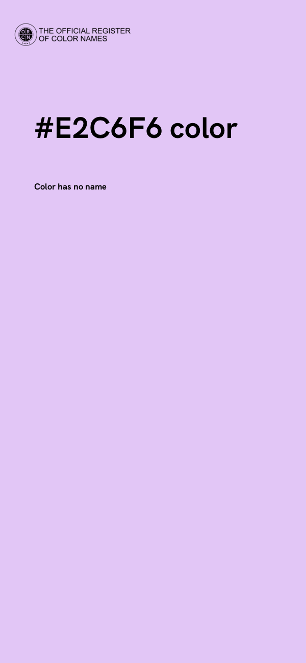 #E2C6F6 color image