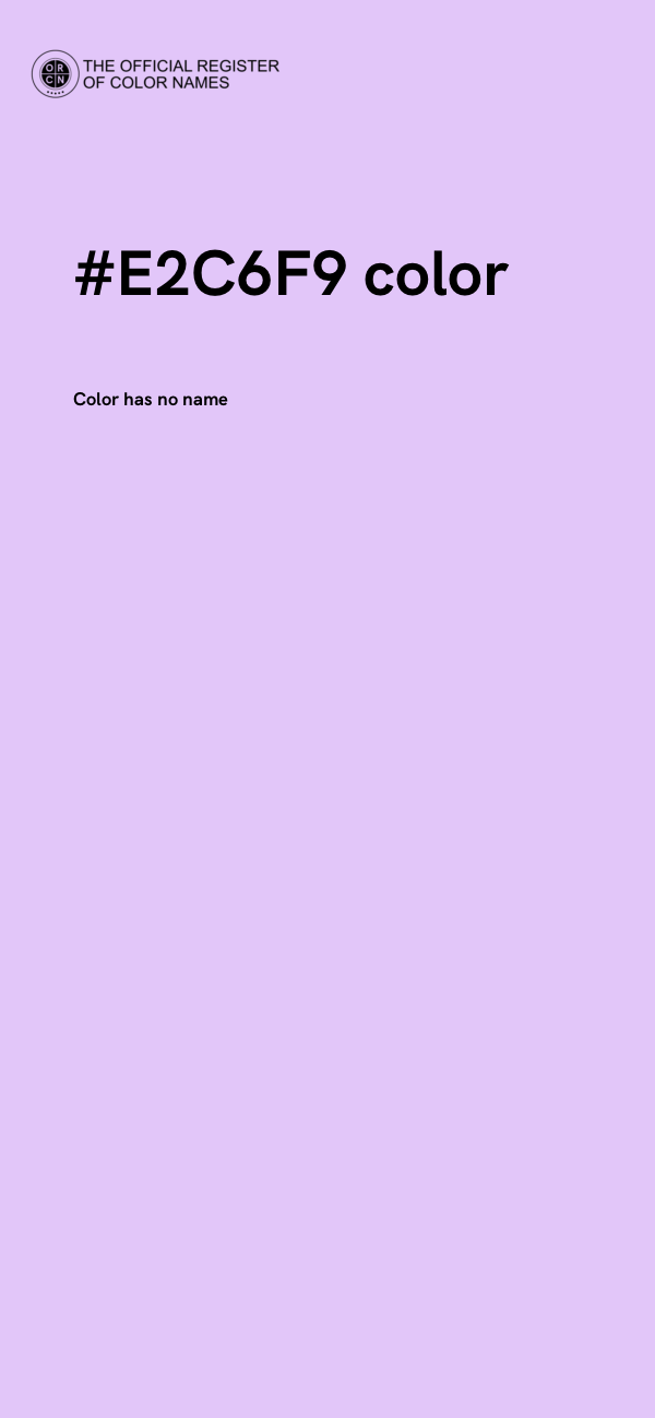 #E2C6F9 color image