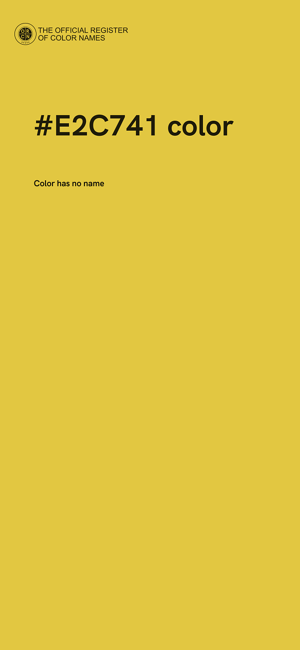 #E2C741 color image