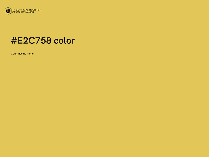 #E2C758 color image