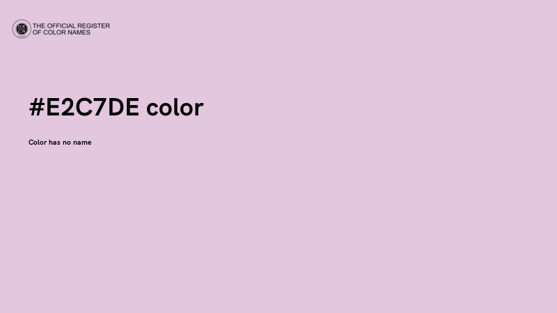 #E2C7DE color image
