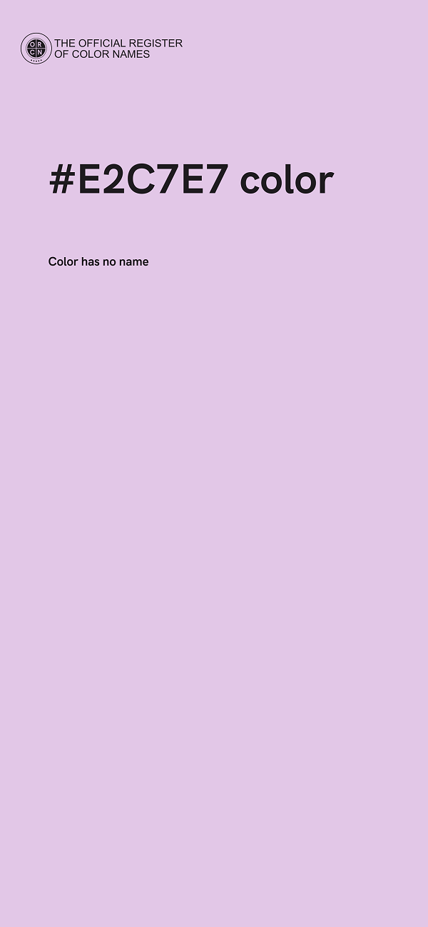 #E2C7E7 color image