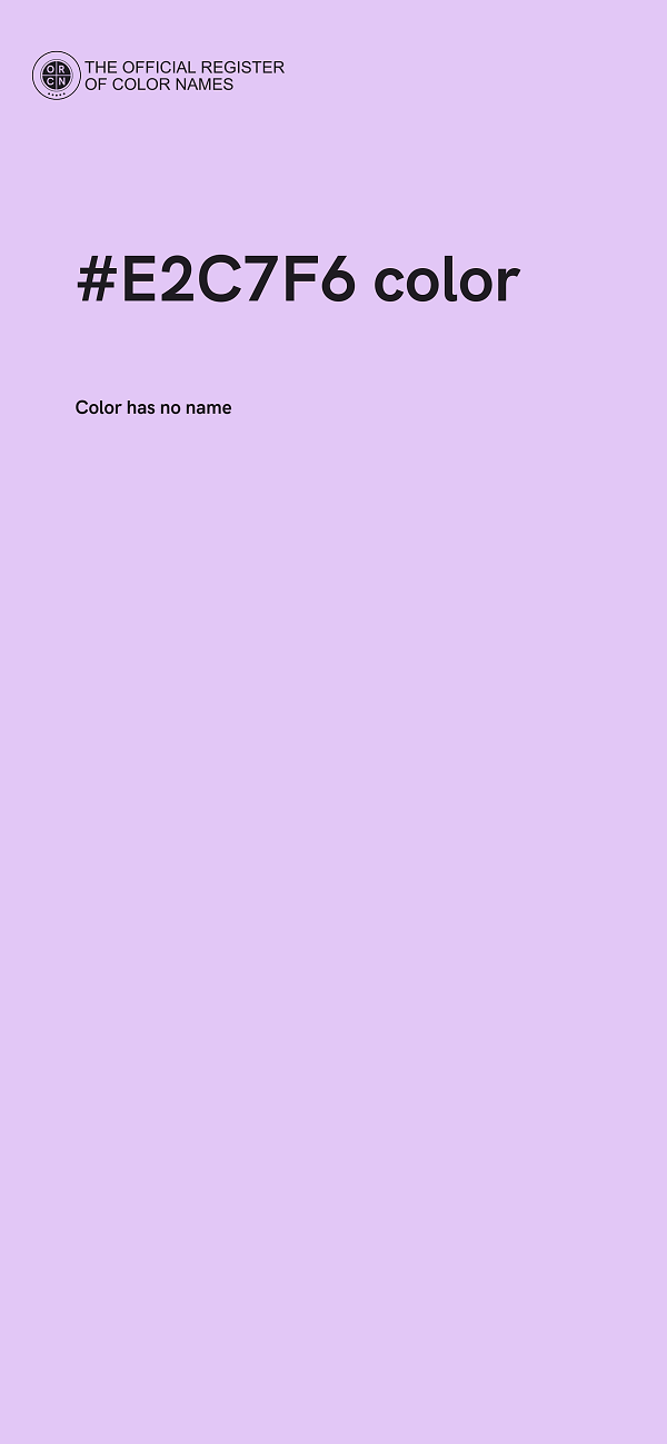 #E2C7F6 color image