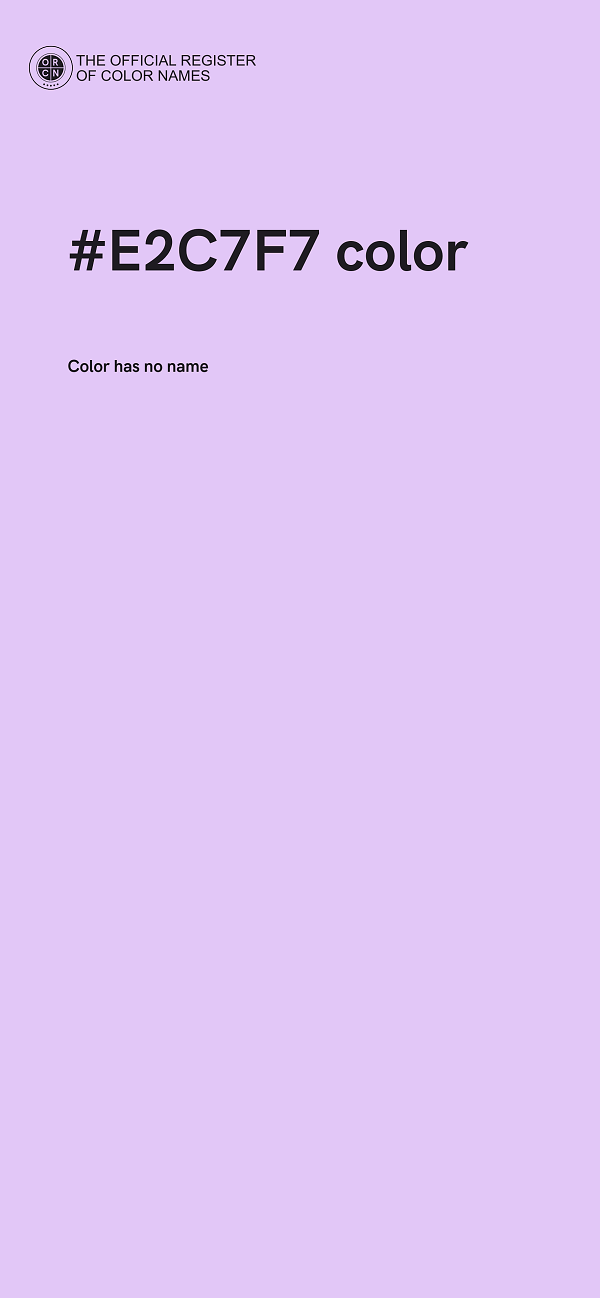 #E2C7F7 color image