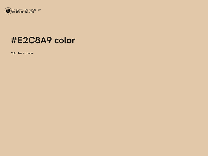 #E2C8A9 color image