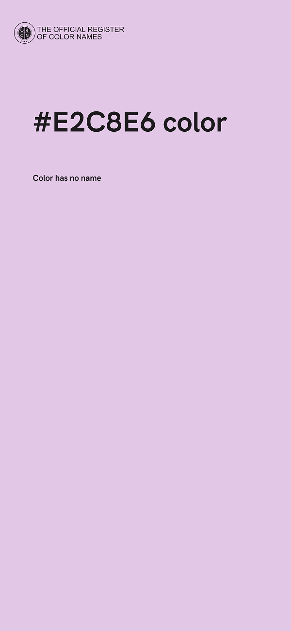 #E2C8E6 color image