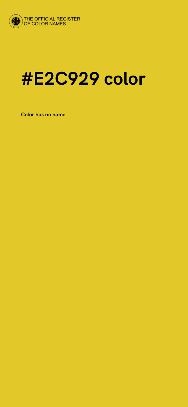 #E2C929 color image
