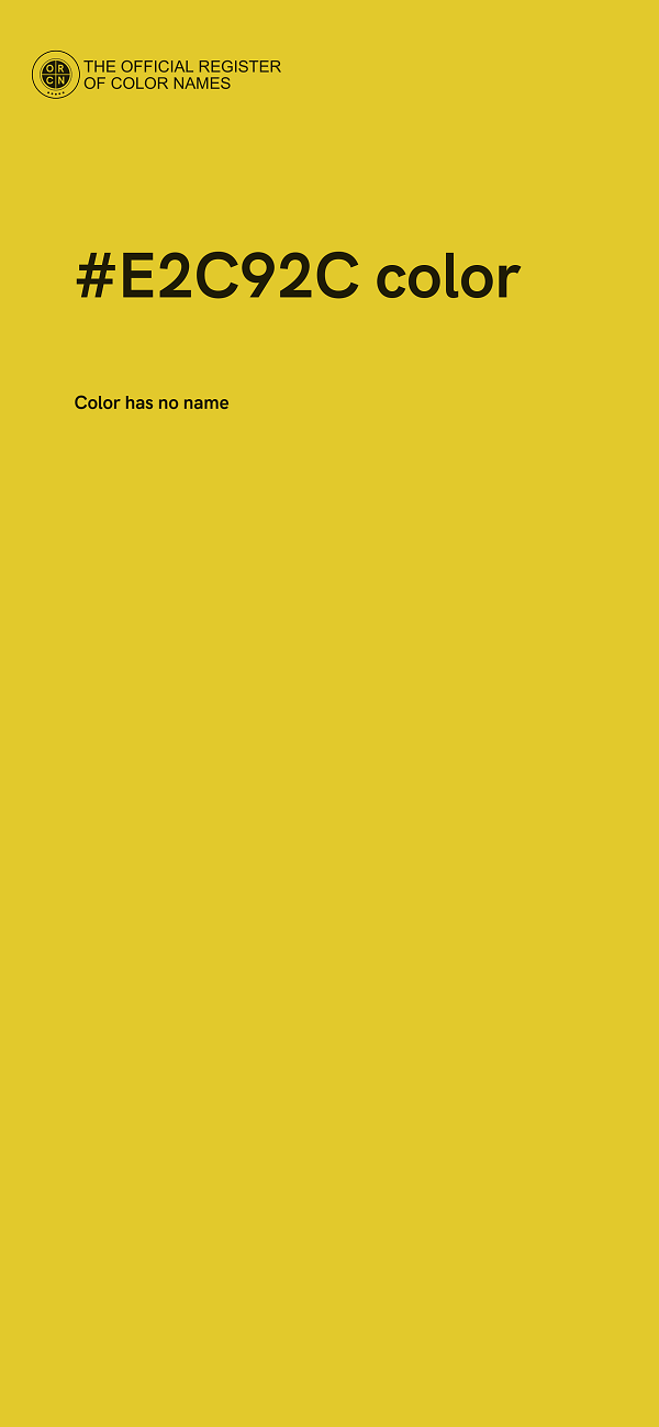 #E2C92C color image