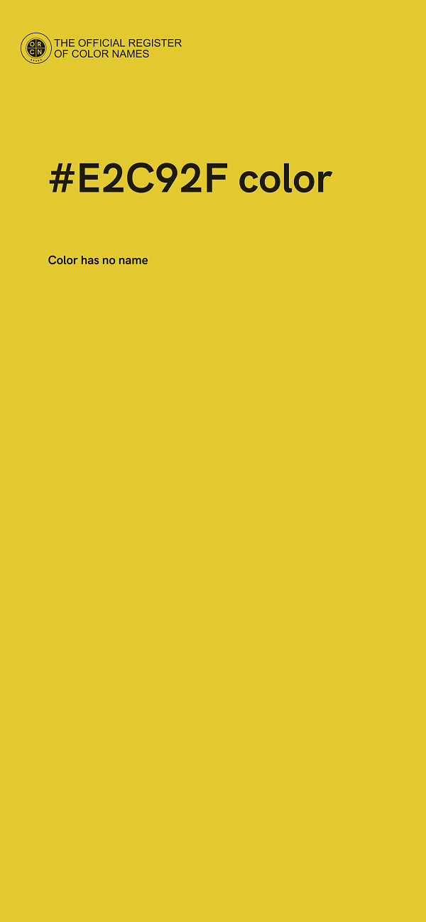 #E2C92F color image