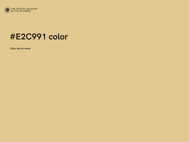 #E2C991 color image