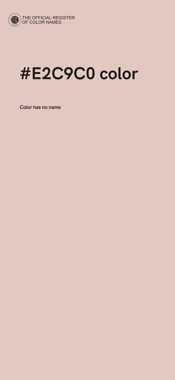 #E2C9C0 color image