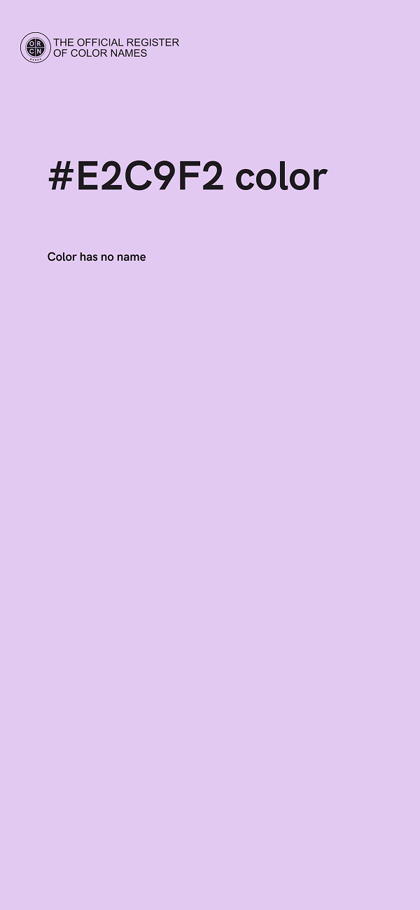 #E2C9F2 color image