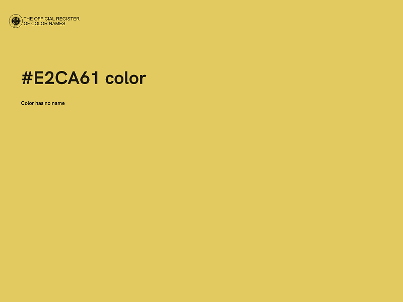 #E2CA61 color image