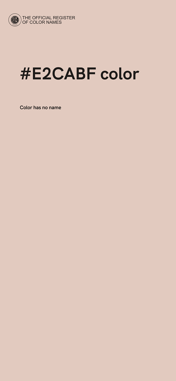 #E2CABF color image