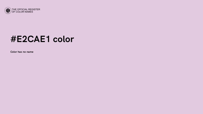 #E2CAE1 color image