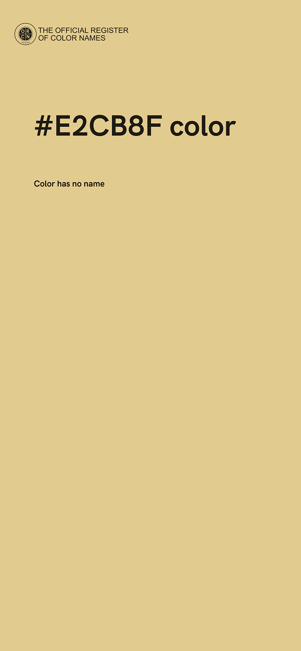 #E2CB8F color image
