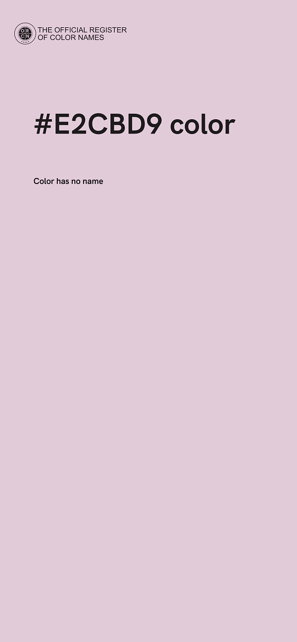 #E2CBD9 color image