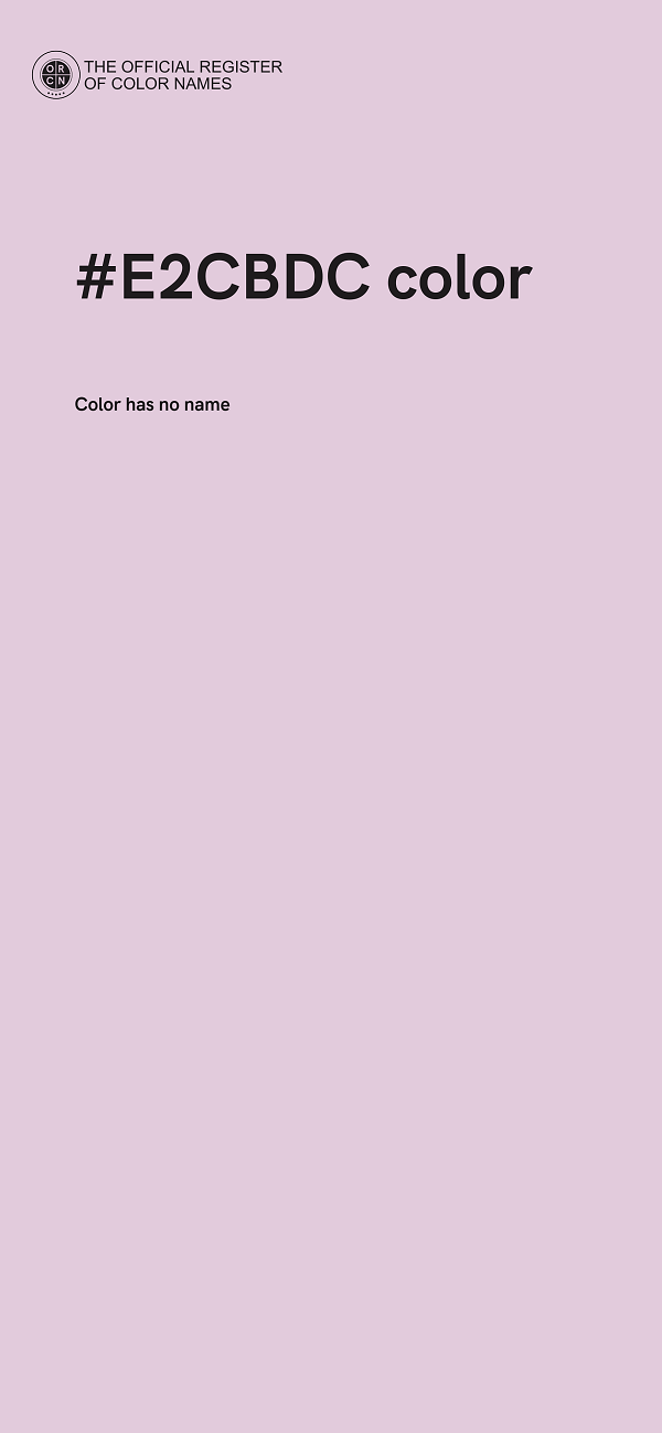 #E2CBDC color image