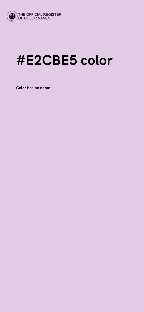 #E2CBE5 color image