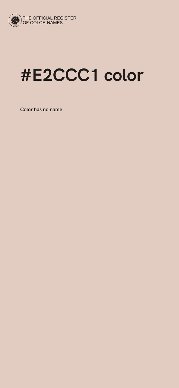 #E2CCC1 color image