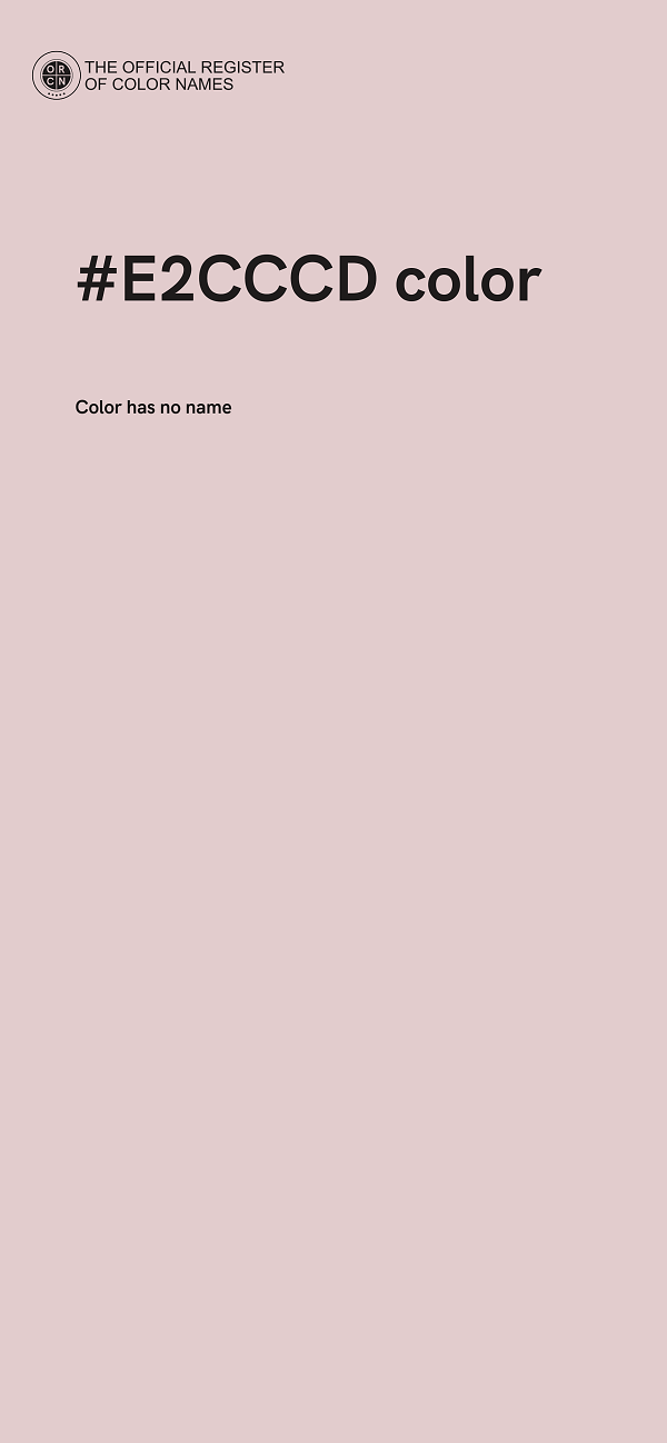 #E2CCCD color image