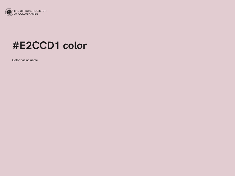 #E2CCD1 color image