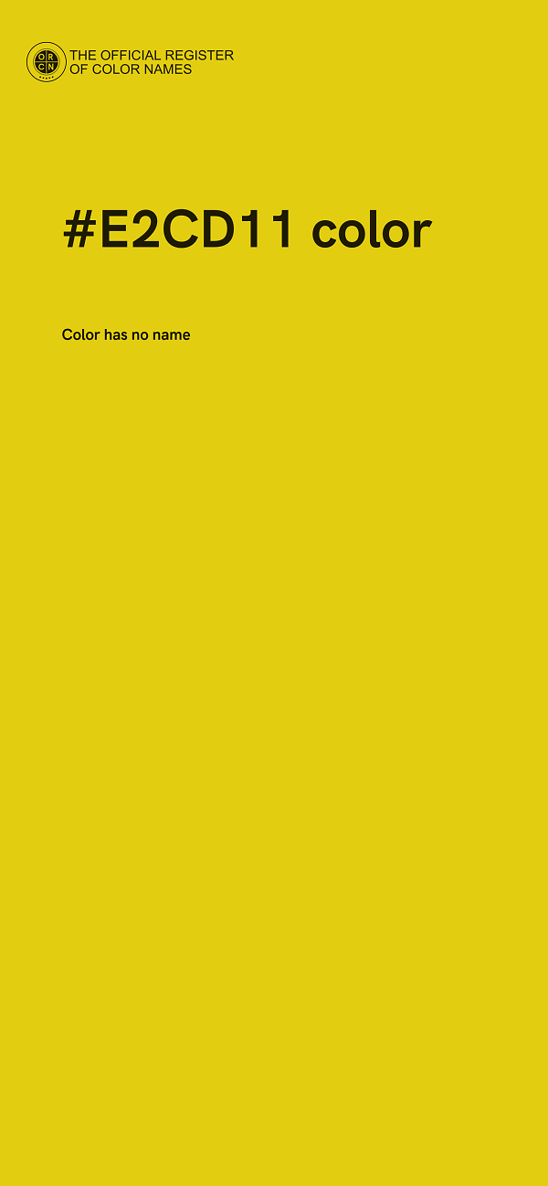 #E2CD11 color image