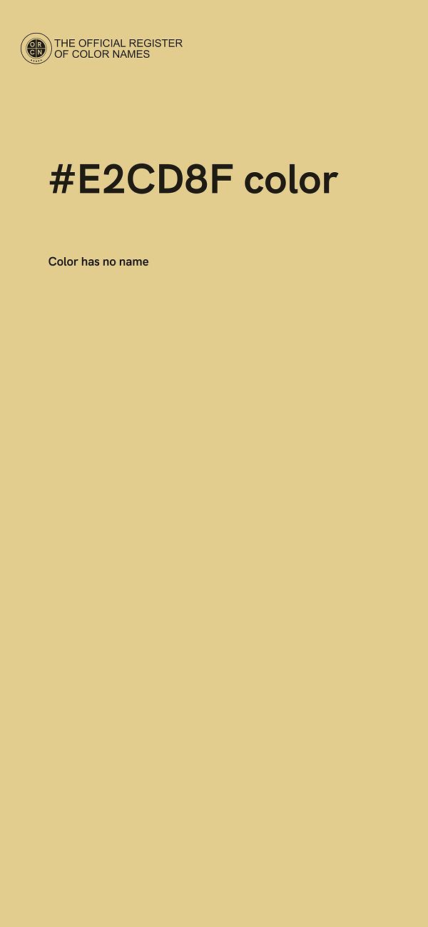 #E2CD8F color image