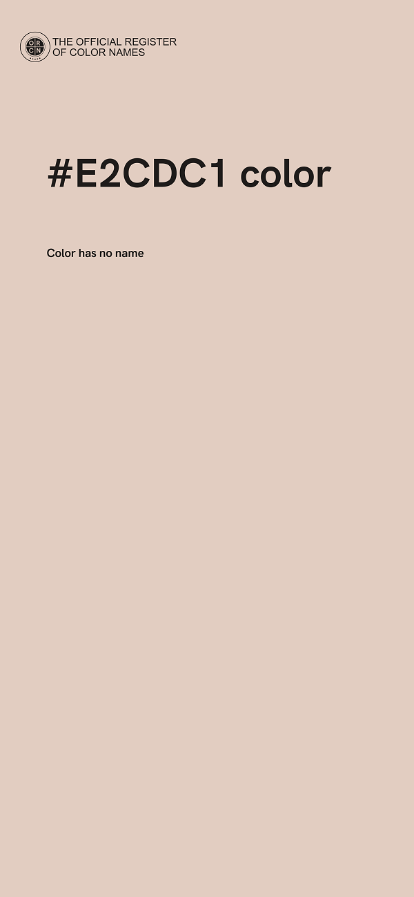 #E2CDC1 color image