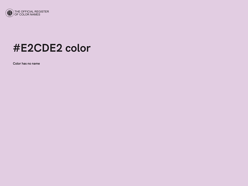 #E2CDE2 color image