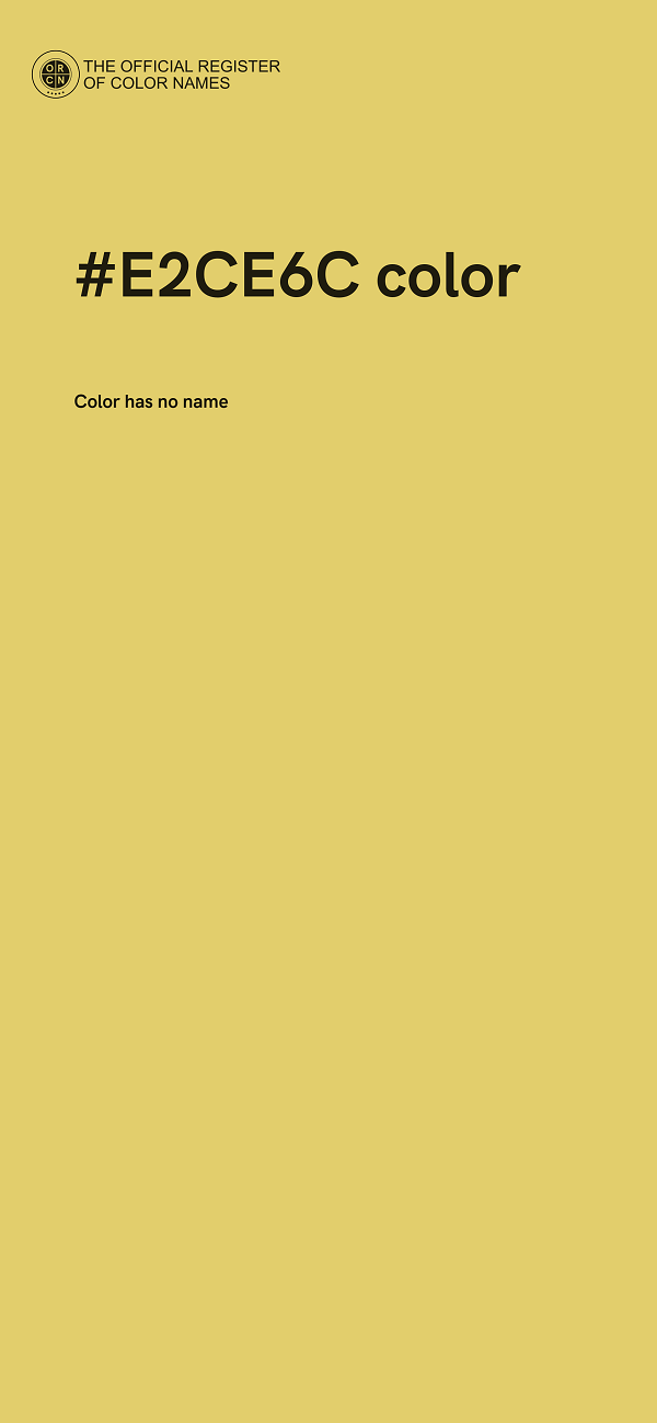 #E2CE6C color image