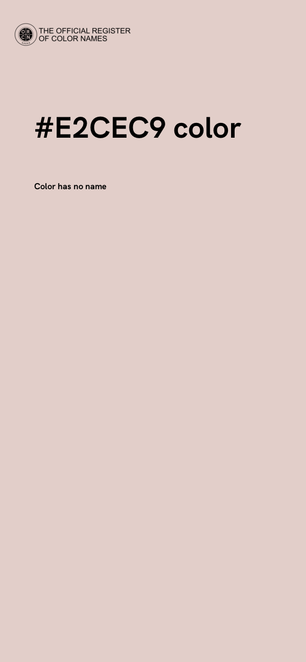 #E2CEC9 color image