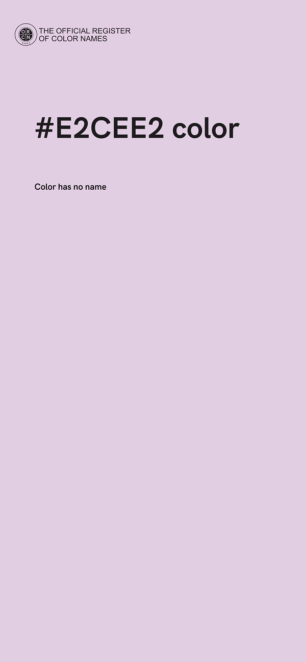 #E2CEE2 color image