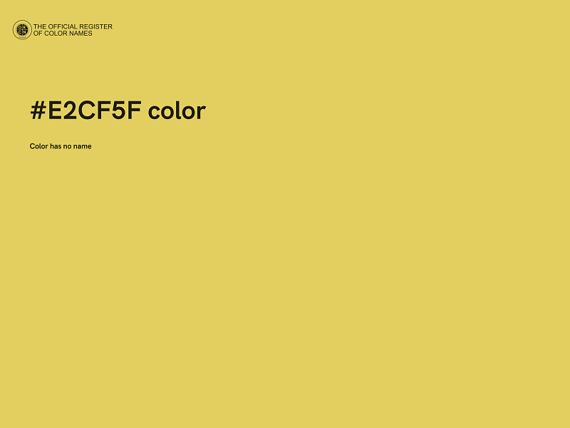 #E2CF5F color image