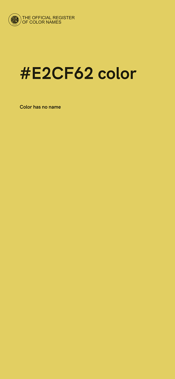#E2CF62 color image