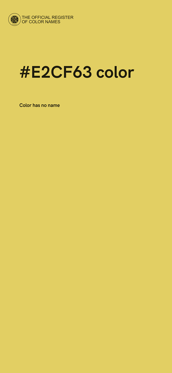 #E2CF63 color image