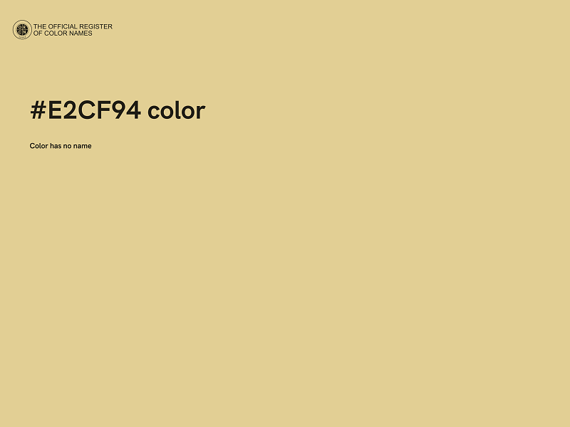 #E2CF94 color image