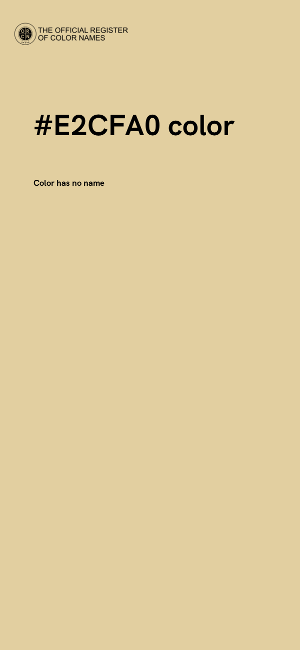 #E2CFA0 color image