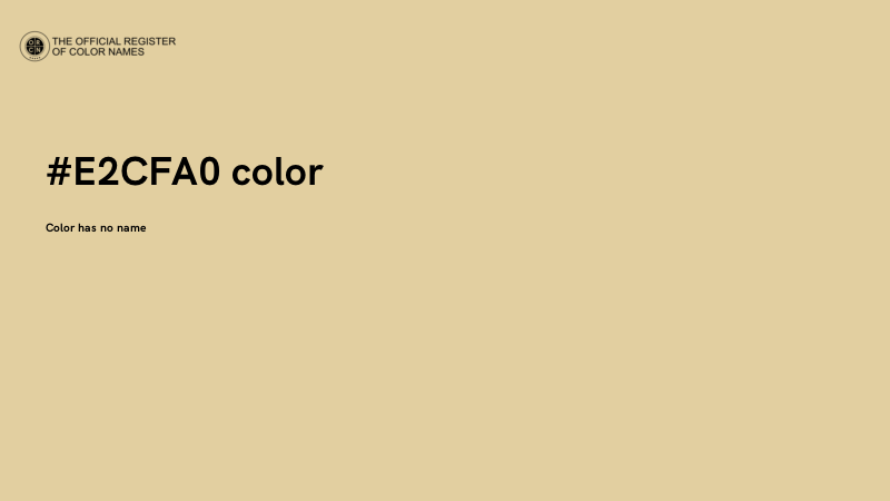 #E2CFA0 color image