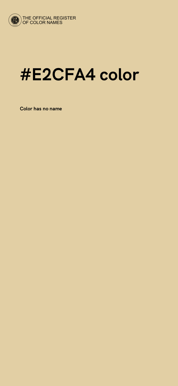 #E2CFA4 color image
