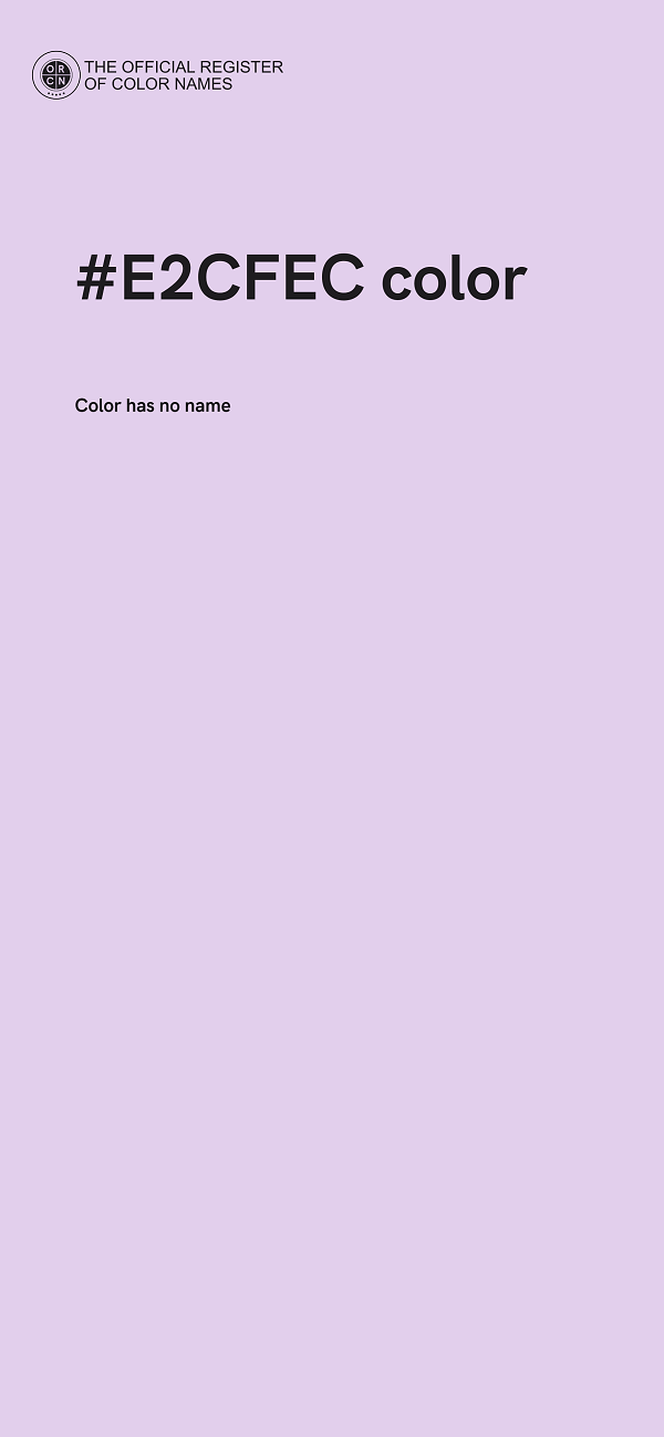 #E2CFEC color image