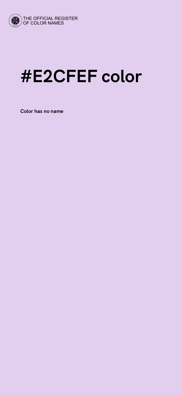 #E2CFEF color image