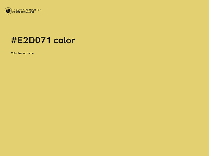 #E2D071 color image