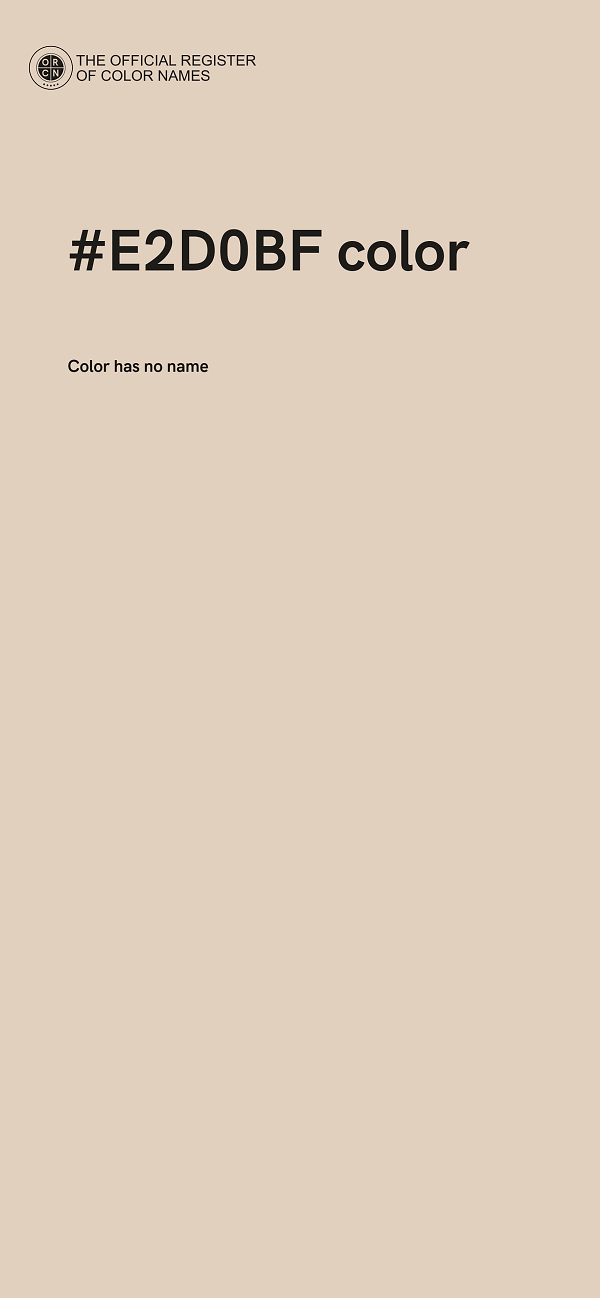 #E2D0BF color image