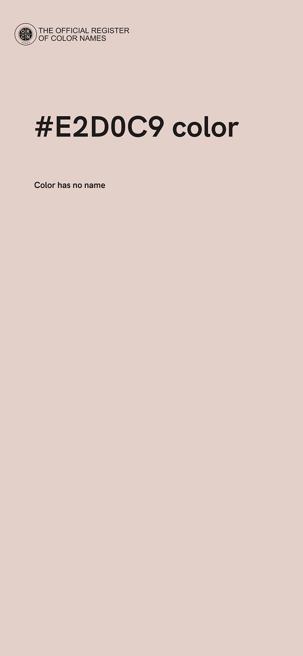 #E2D0C9 color image
